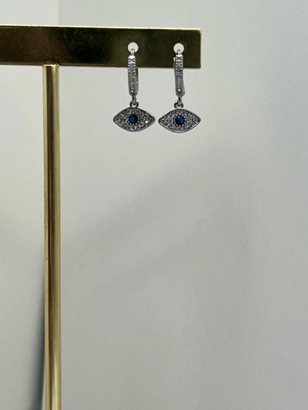 Evil Eye Silver Earrings For Women Stainless Steel Earrings -Makes a Great Gift